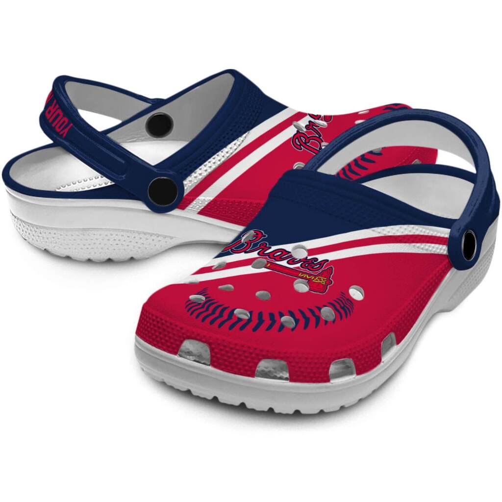 Custom Atlanta Braves Baseball Motif ClogTVC1801150 - Image 3