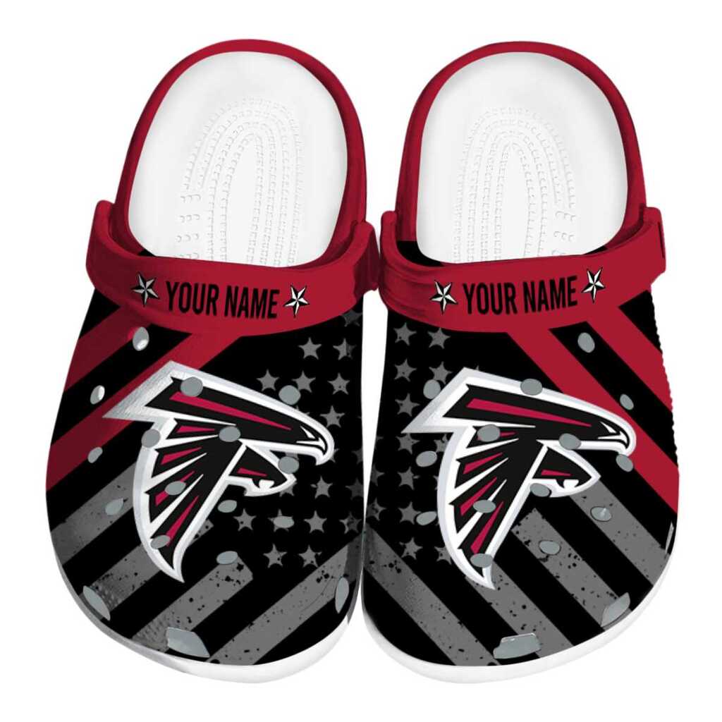 Custom Atlanta Falcons Star-Spangled Graphic ClogTVC1801984