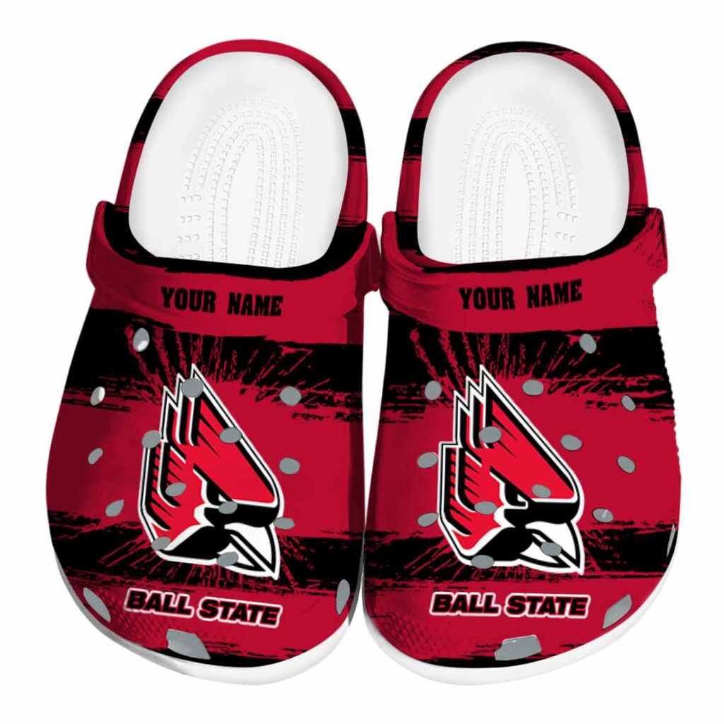 Custom Ball State Cardinals Paint Splatter Graphics ClogTVC1801720