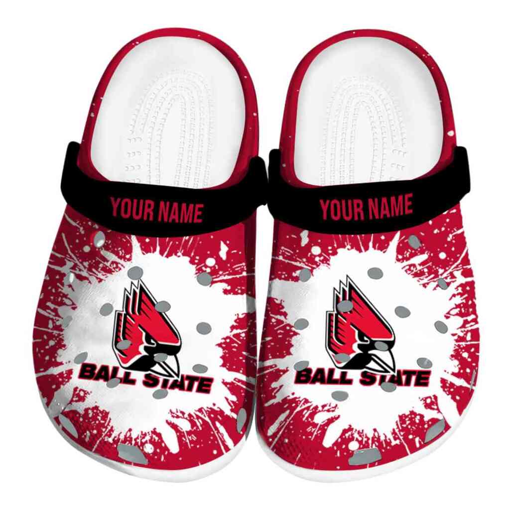 Custom Ball State Cardinals Splash Art ClogTVC1801749