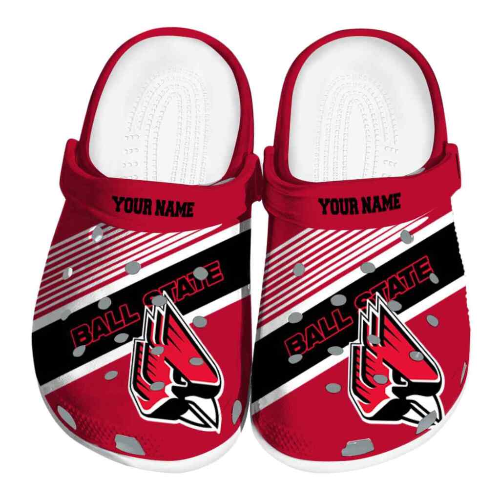 Custom Ball State Cardinals Vibrant Dual-Tone ClogTVC1801777