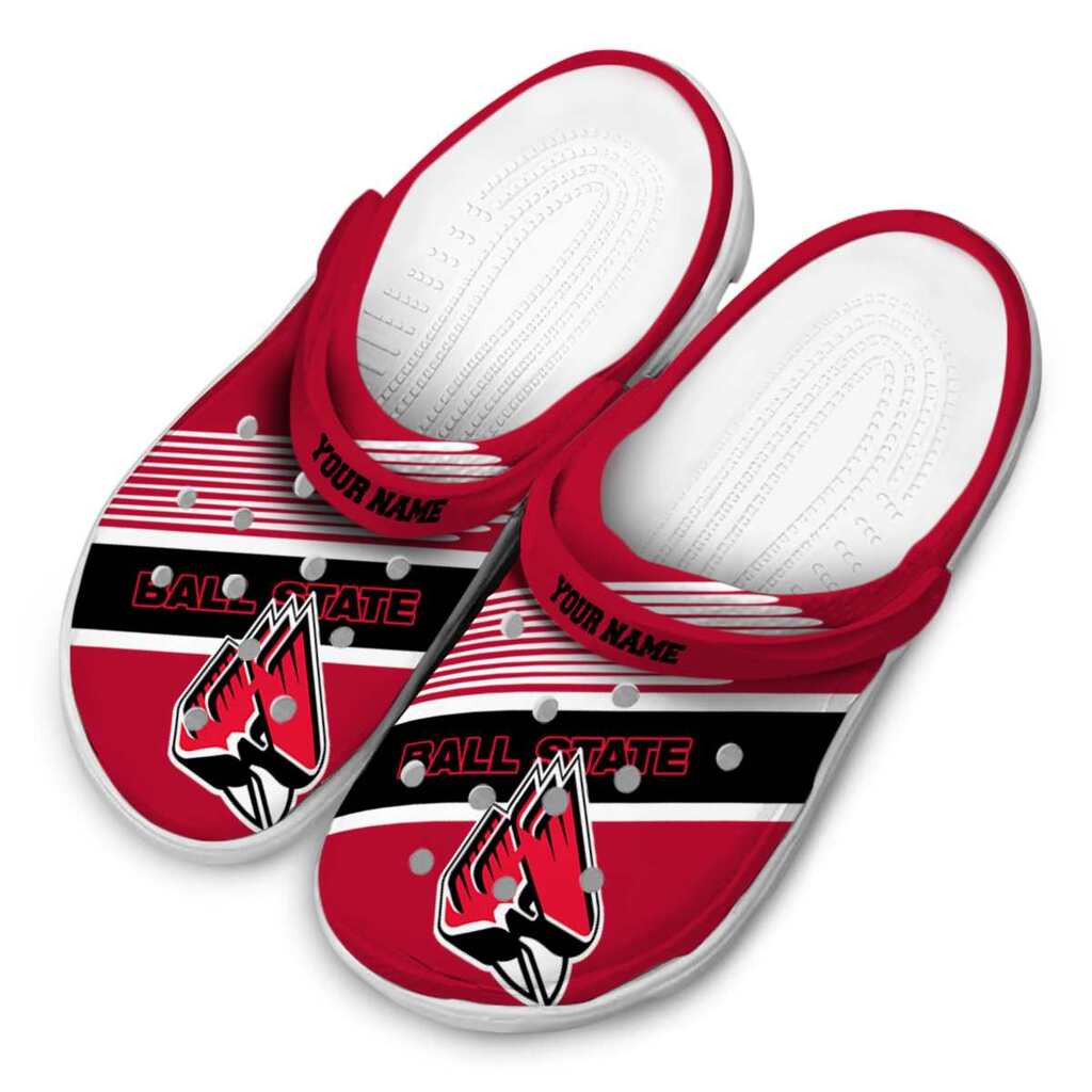 Custom Ball State Cardinals Vibrant Dual-Tone ClogTVC1801777 - Image 4