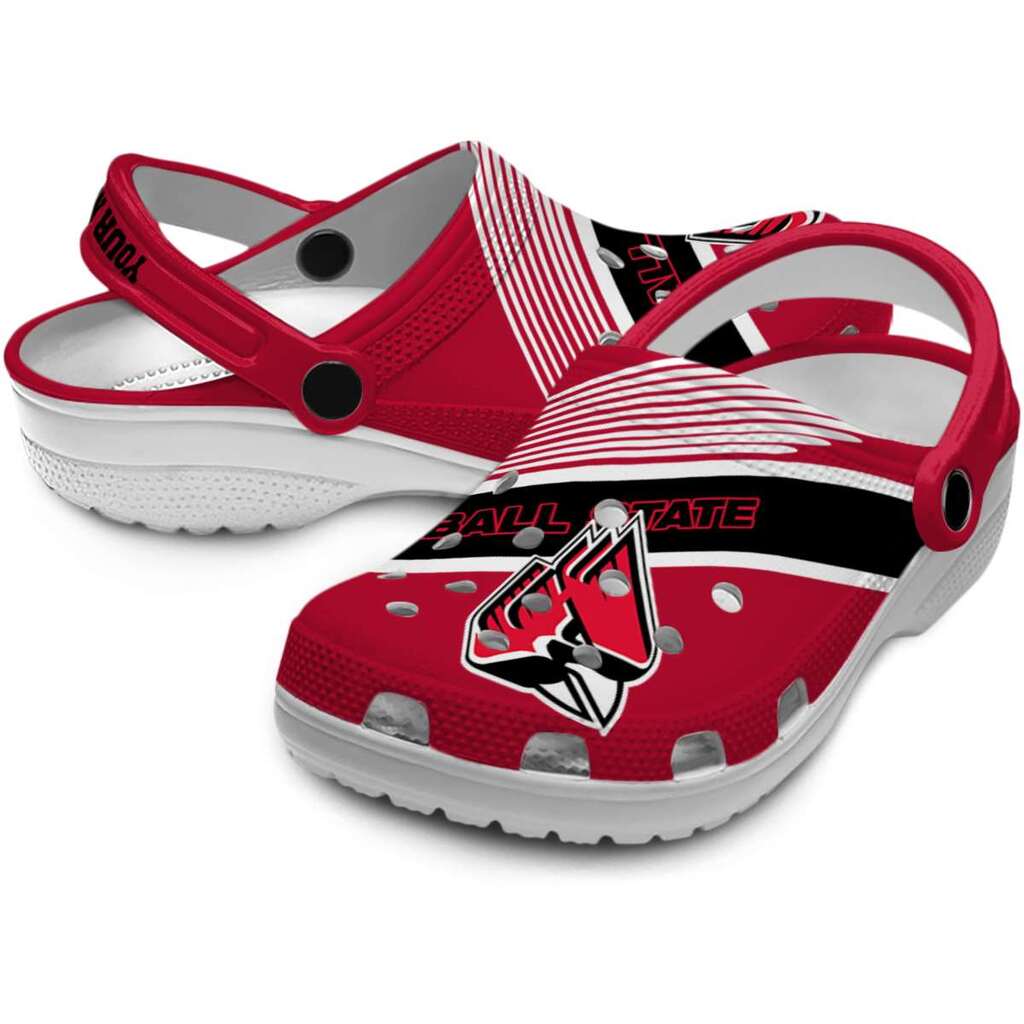 Custom Ball State Cardinals Vibrant Dual-Tone ClogTVC1801777 - Image 3