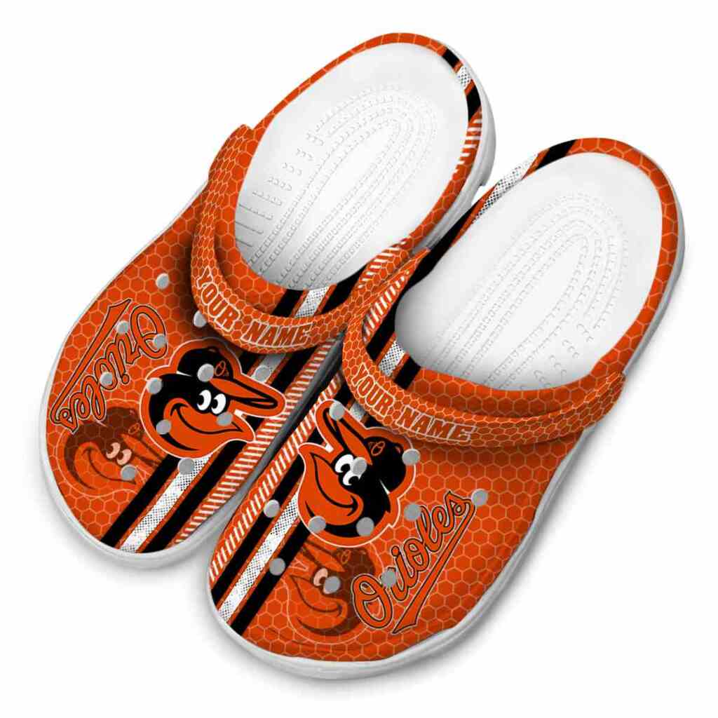 Custom Baltimore Orioles Contrasting Stripes ClogTVC1801179 - Image 4