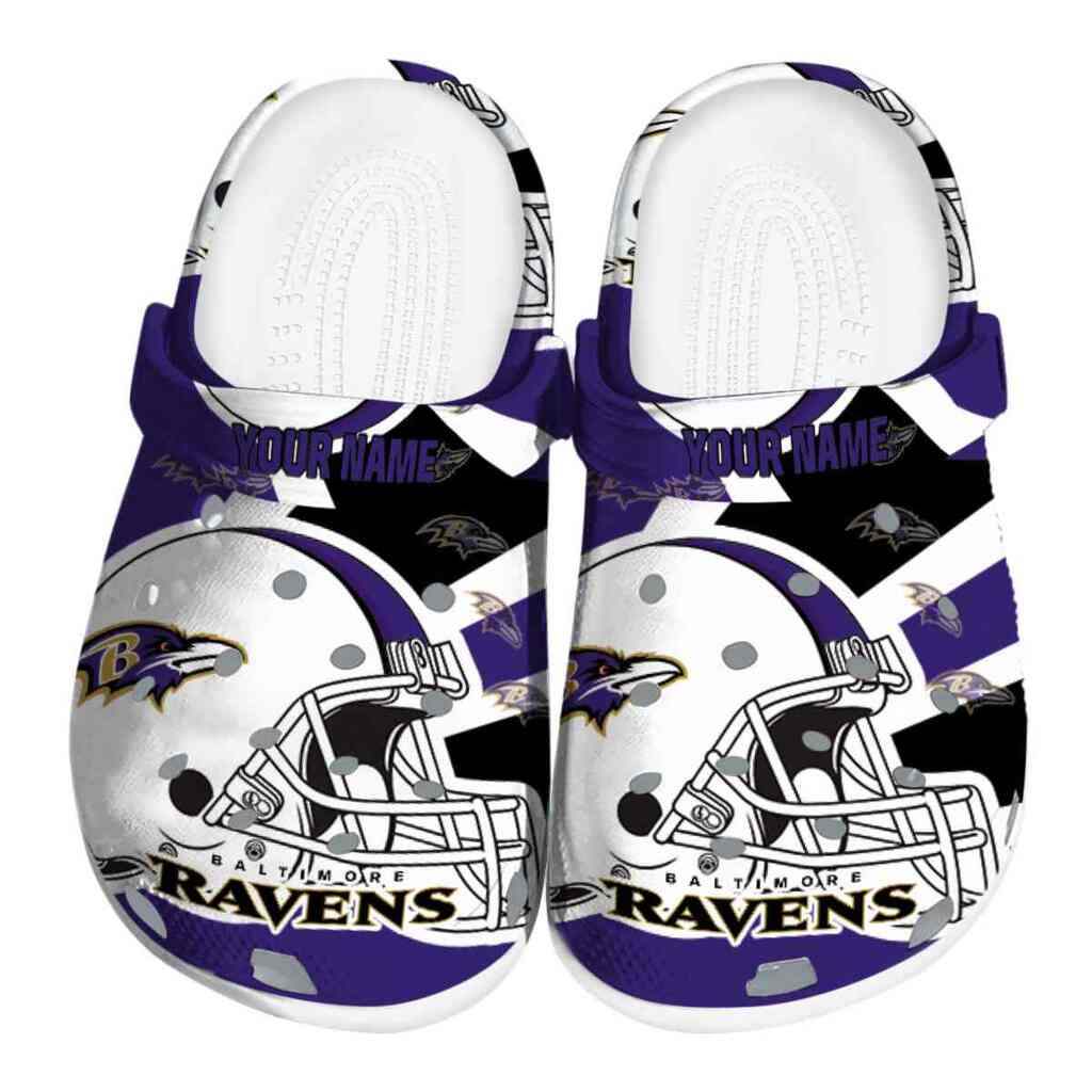 Custom Baltimore Ravens Football Helmet ClogTVC1801984
