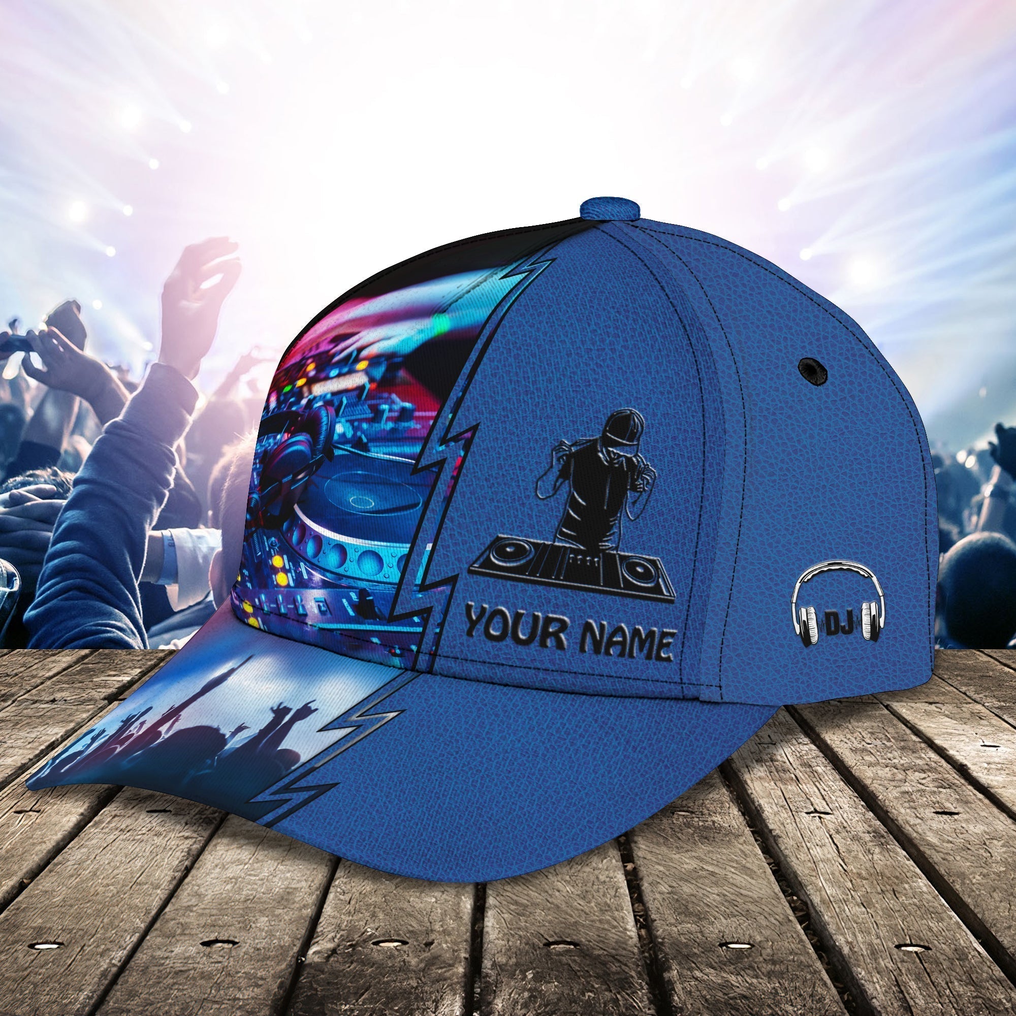 Custom Baseball Cap For Dj Men, Woman Dj Cap Hat, Classic Cap For Disc Jockey, Dj Gift For Him Her Trucker Hats Custom Hats Gifts For Men & Women