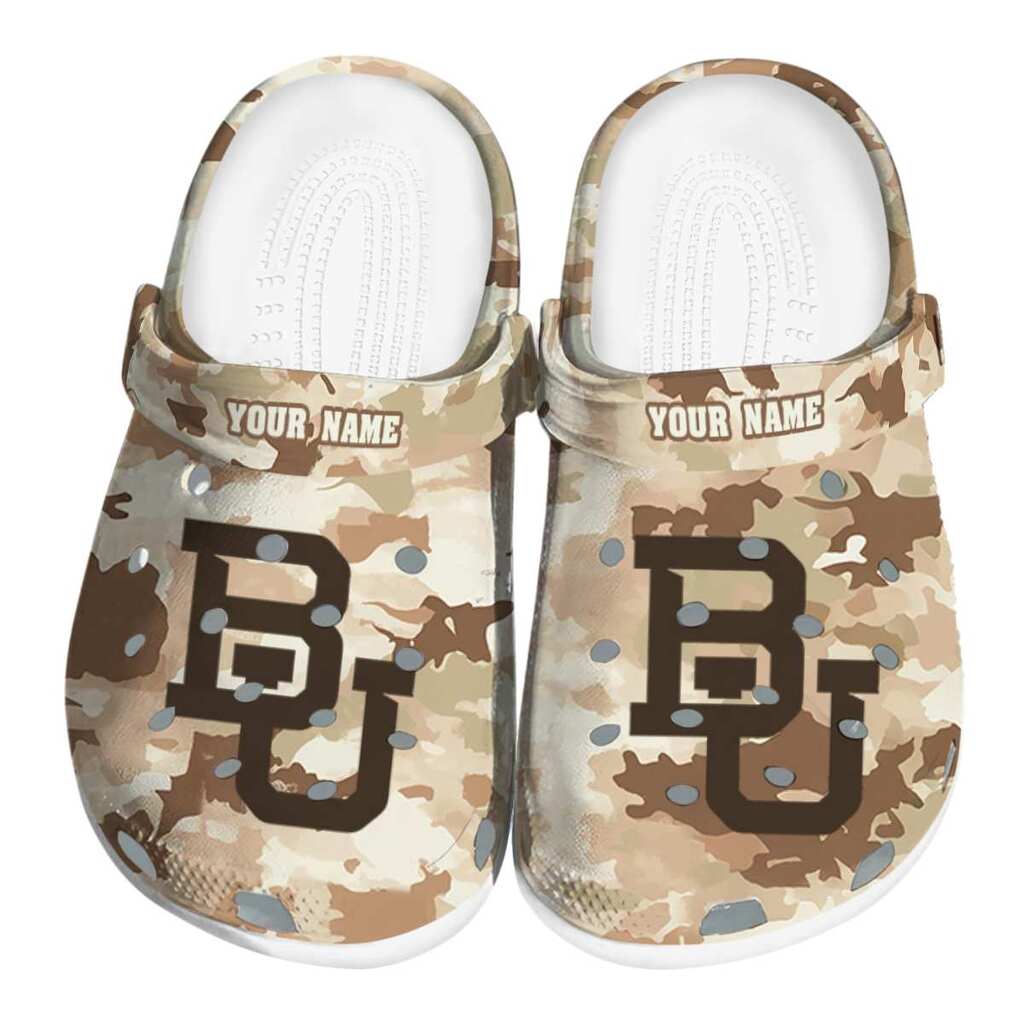 Custom Baylor Bears Desert Camo ClogTVC1801759