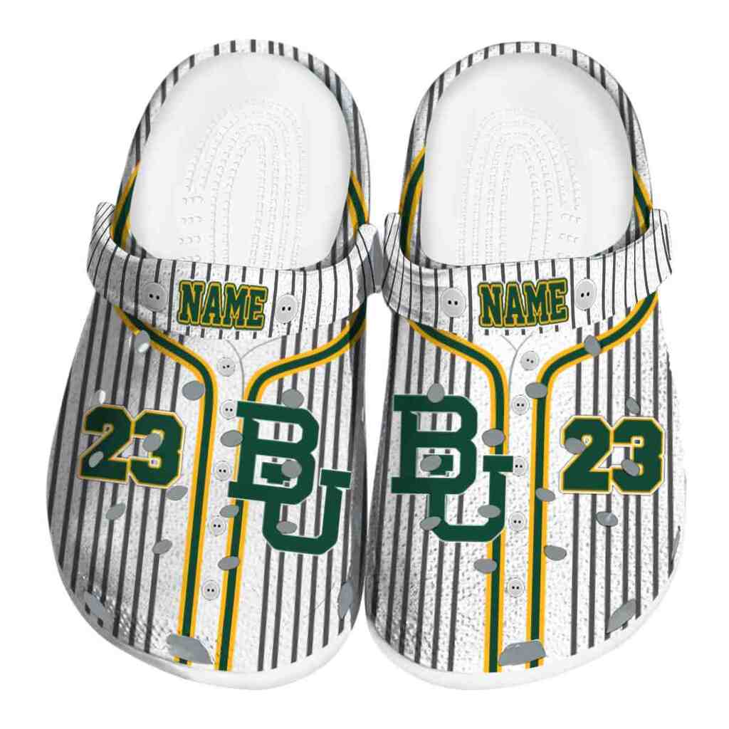 Custom Baylor Bears Pinstripe Pattern ClogTVC1801749