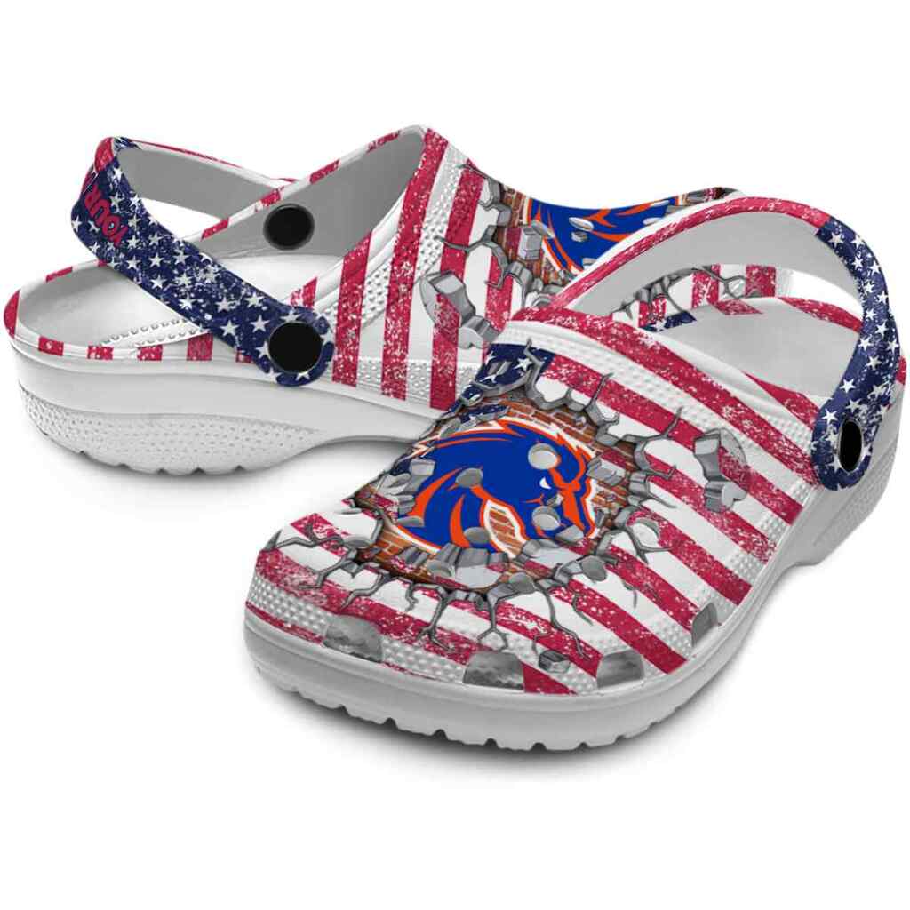 Custom Boise State Broncos Freedom Splinter ClogTVC1801810 - Image 3