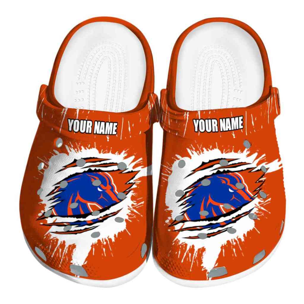 Custom Boise State Broncos Splash Motif Background ClogTVC1801739