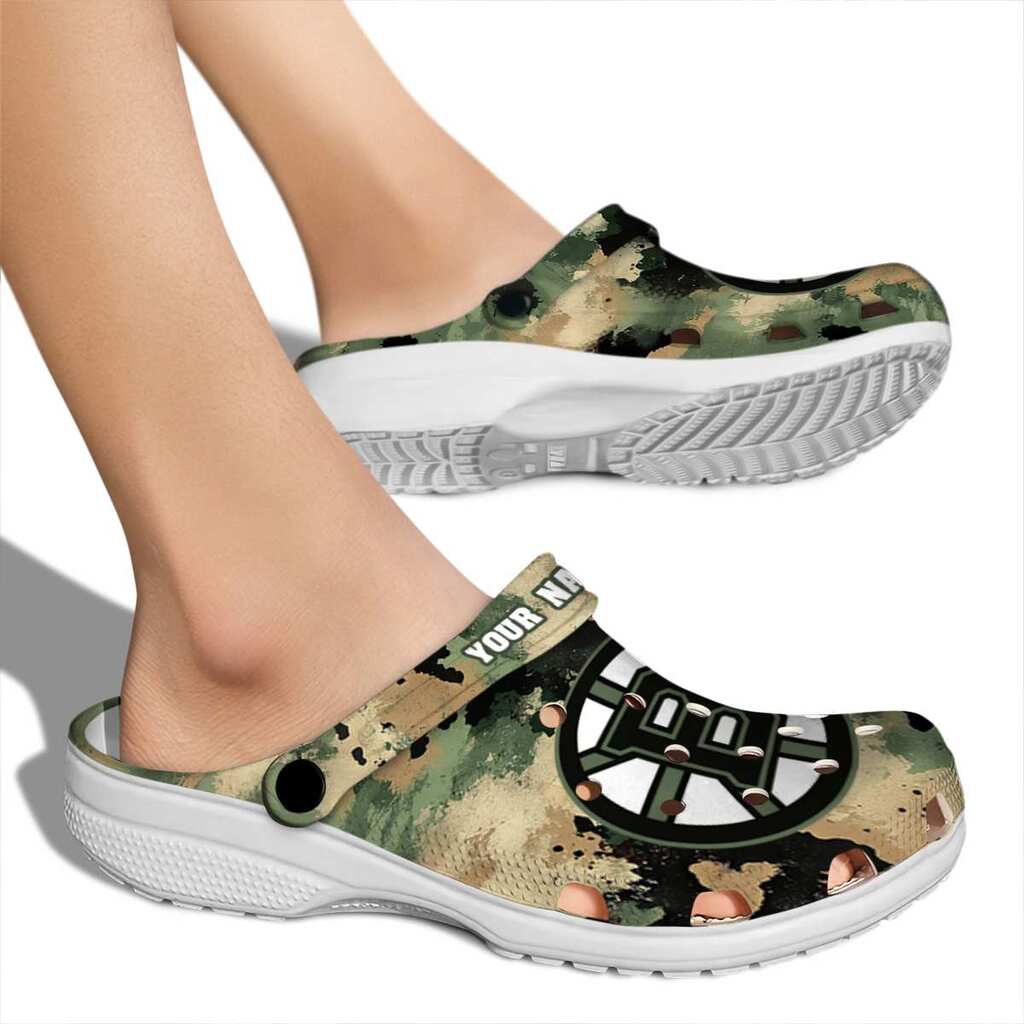 Custom Boston Bruins Camouflage Craze ClogTVC1801873 - Image 2