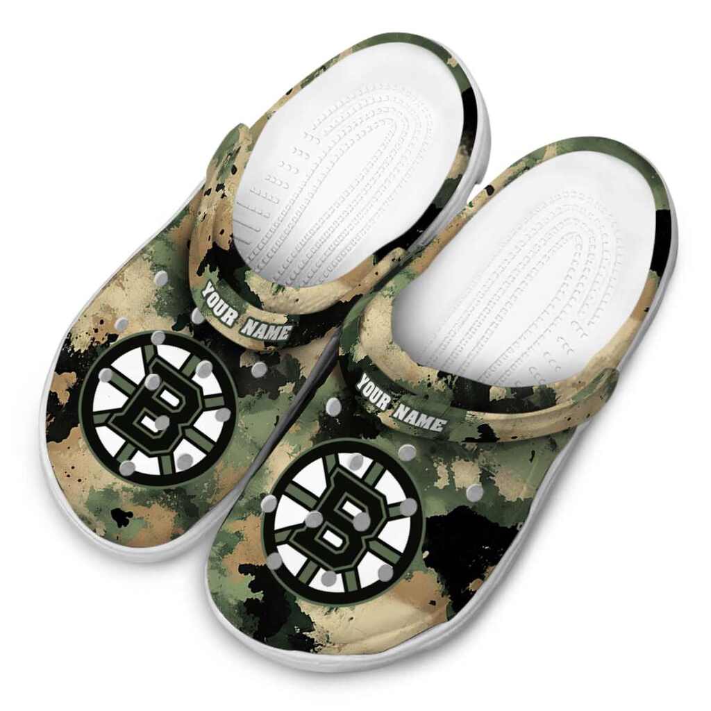 Custom Boston Bruins Camouflage Craze ClogTVC1801873 - Image 4