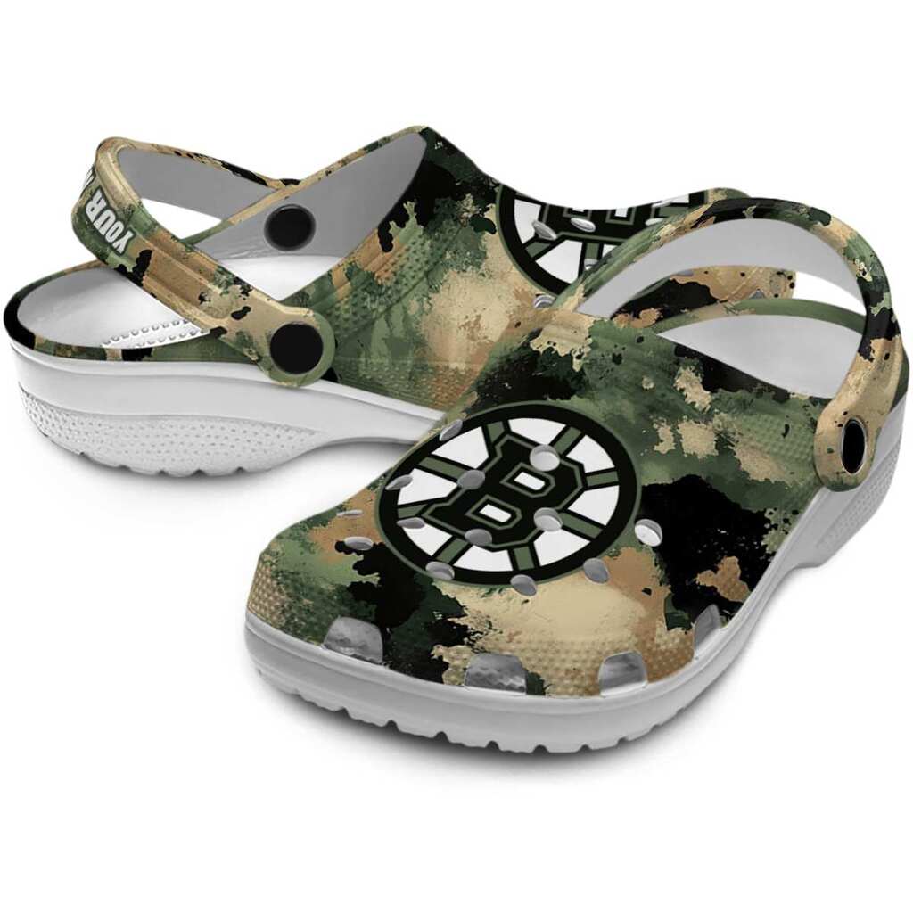 Custom Boston Bruins Camouflage Craze ClogTVC1801873 - Image 3