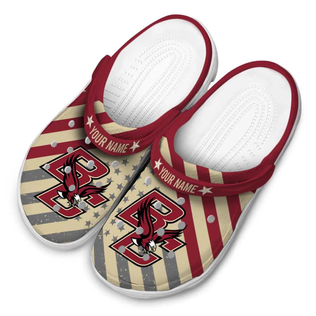 Custom Boston College Eagles Star-Spangled Graphic ClogTVC1801810 - Image 4