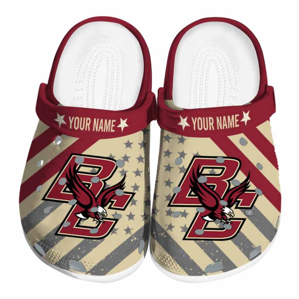 Custom Boston College Eagles Star-Spangled Graphic ClogTVC1801810