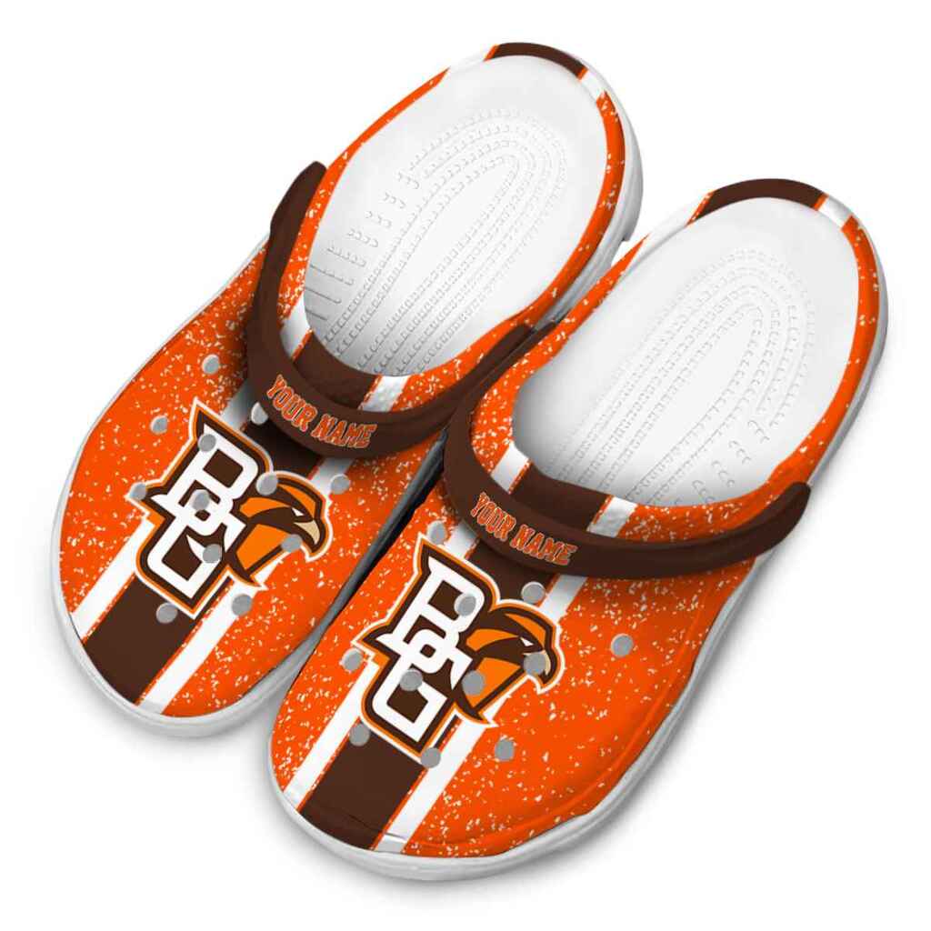 Custom Bowling Green Falcons Vertical Stripes ClogTVC1801749 - Image 4