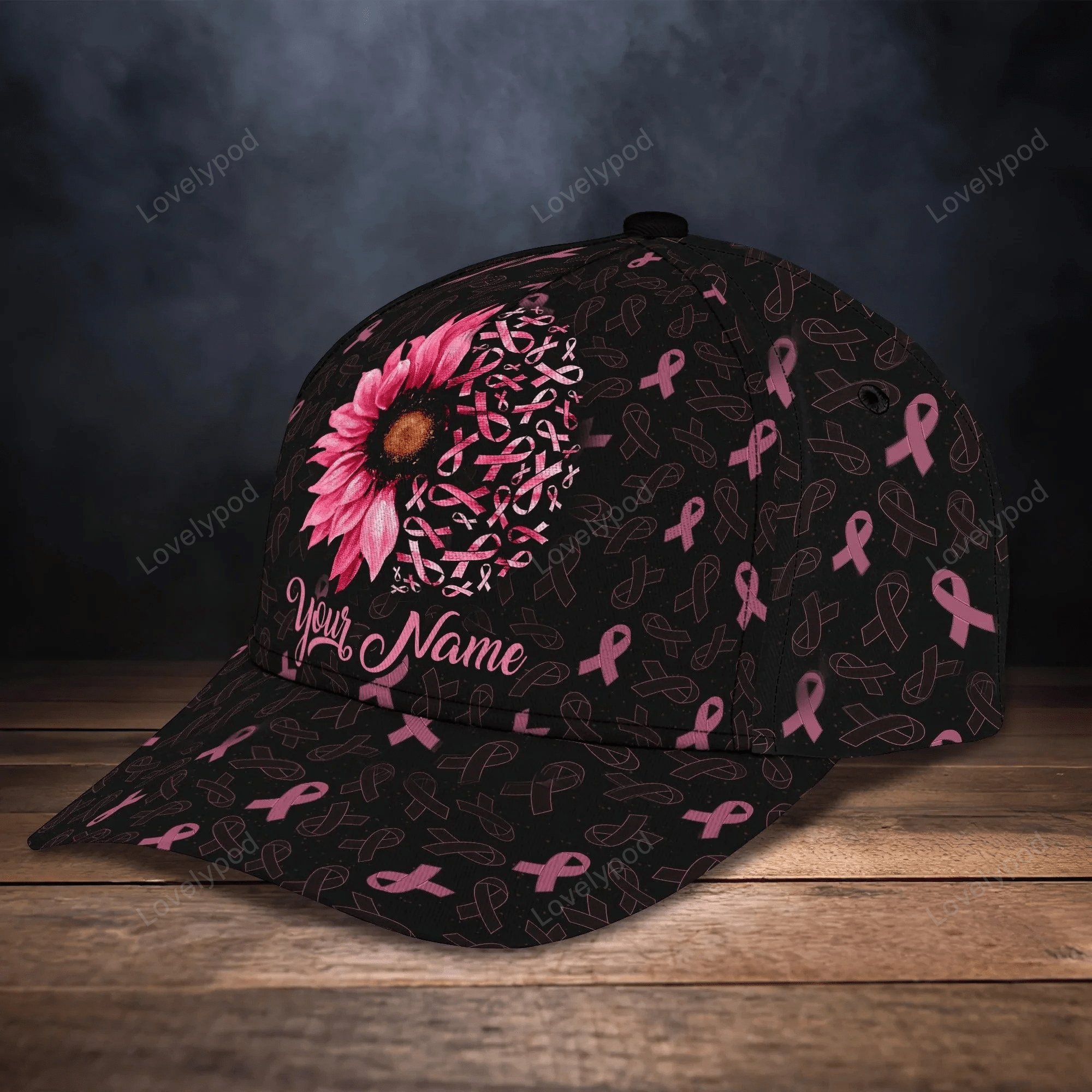 Custom Breast Cancer Awareness Classic Cap Hat, Gifts For A Breast Cancer Survivor Trucker Hats Custom Hats Gifts For Men & Women