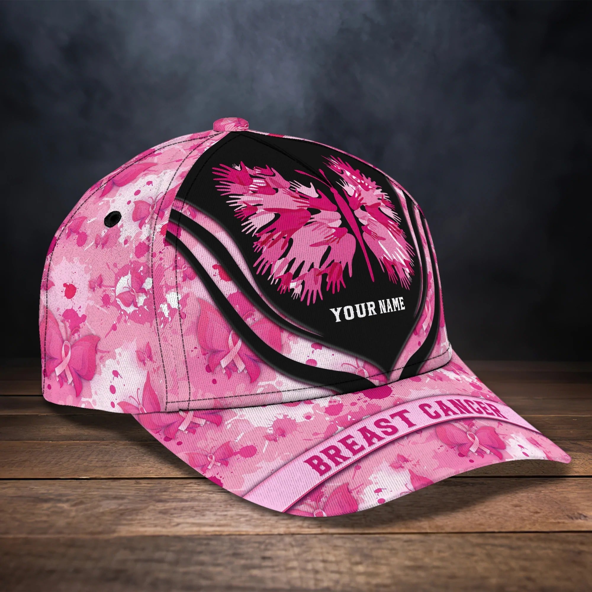 Custom Breast Cancer Pink Cap Hat For Women, To My Daughter Breast Cancar Survivor Gift Trucker Hats Custom Hats Gifts For Men & Women