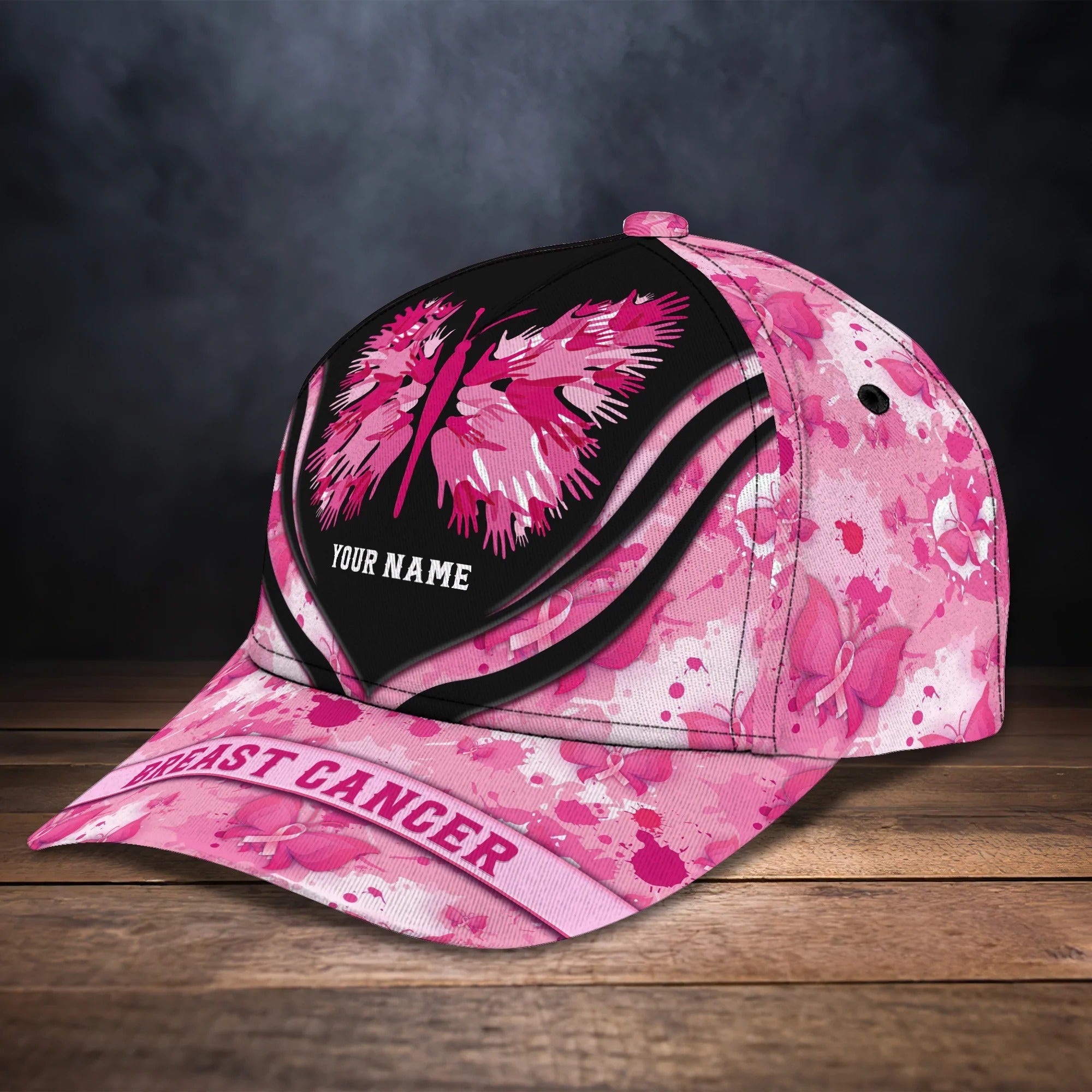 Custom Breast Cancer Pink Cap Hat For Women, To My Daughter Breast Cancar Survivor Gift Trucker Hats Custom Hats Gifts For Men & Women
