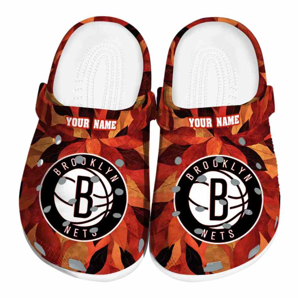 Custom Brooklyn Nets Autumn Leaves ClogTVC1801680