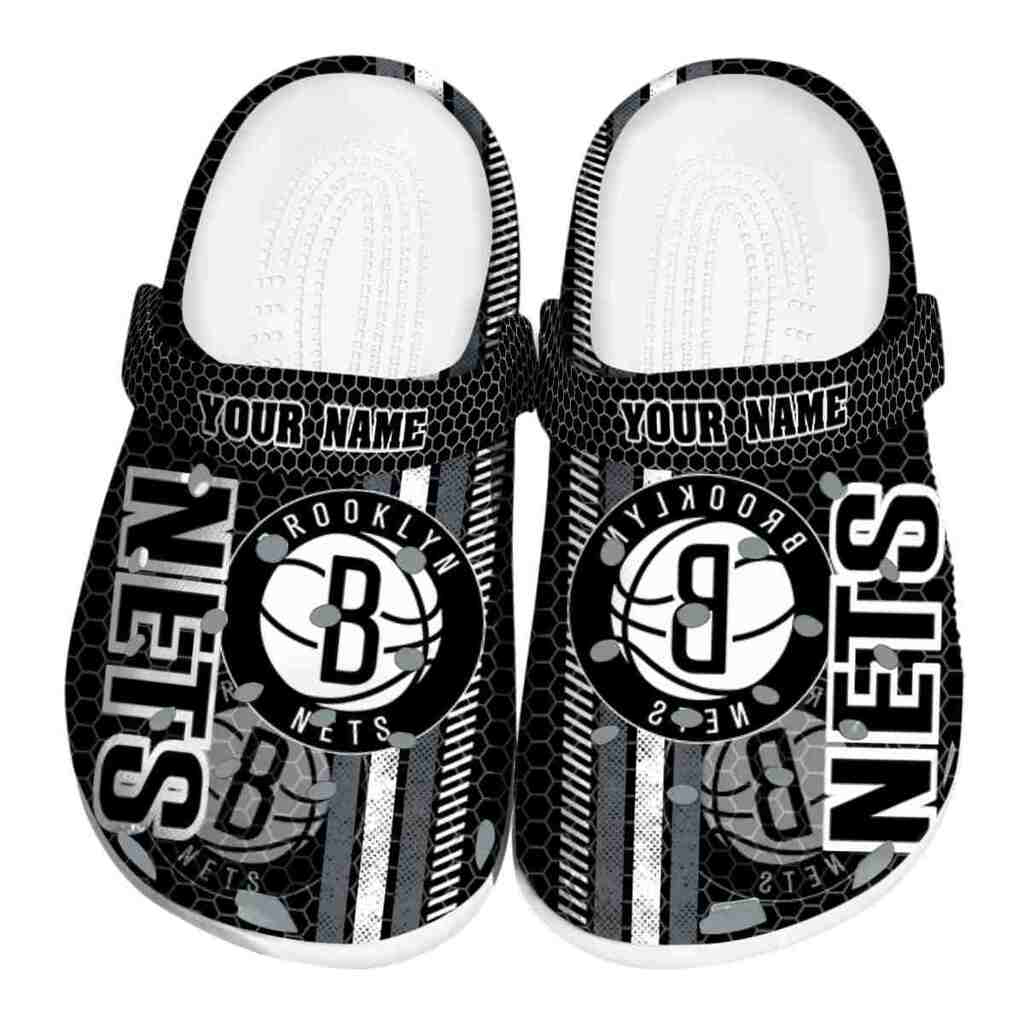 Custom Brooklyn Nets Contrasting Stripes ClogTVC1801680