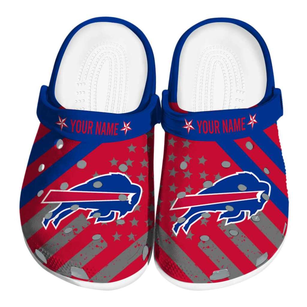 Custom Buffalo Bills Star-Spangled Graphic ClogTVC180100