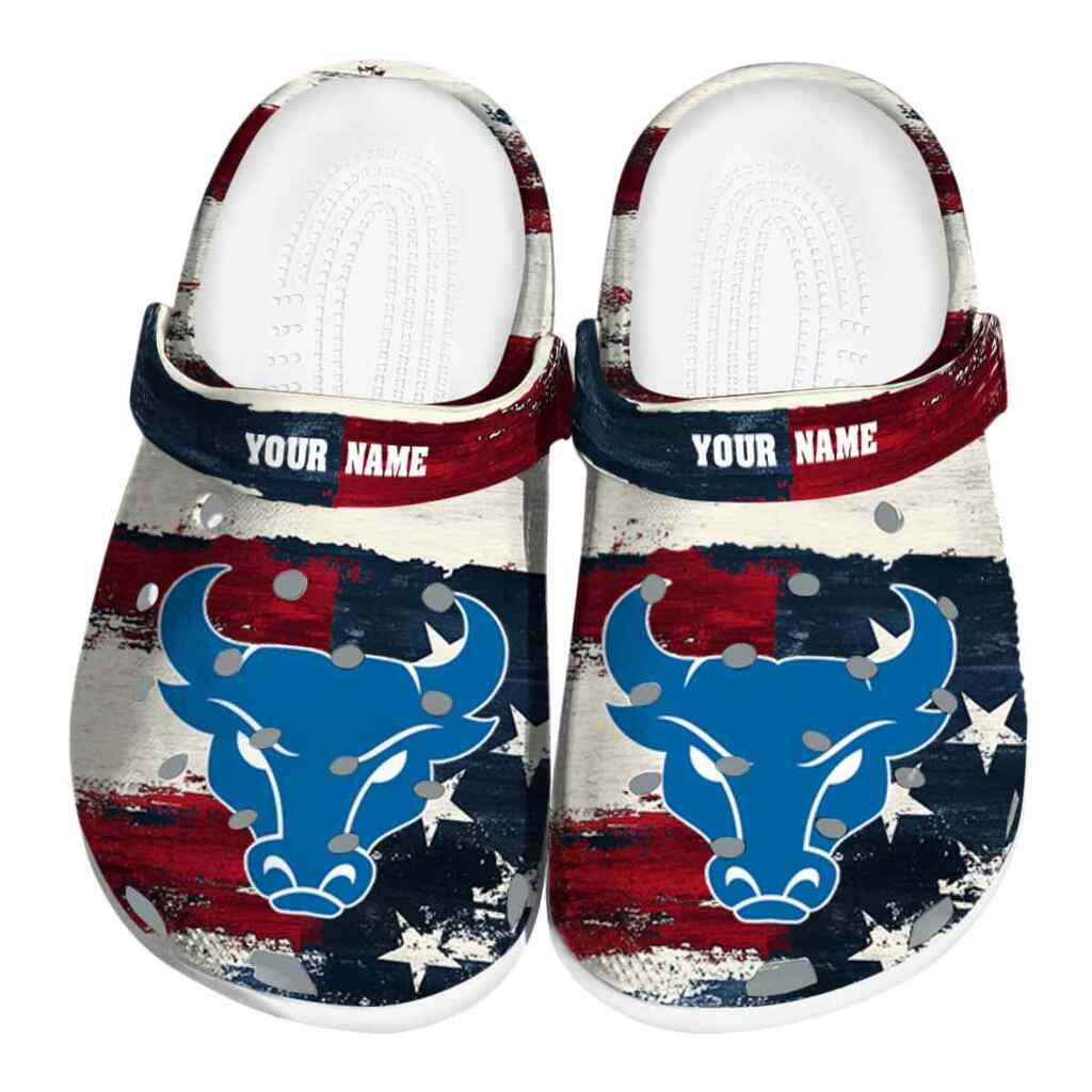 Custom Buffalo Bulls Patriotic Stripes ClogTVC1801759