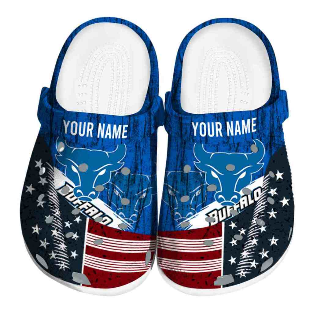 Custom Buffalo Bulls Star-Spangled Side Pattern ClogTVC1801740