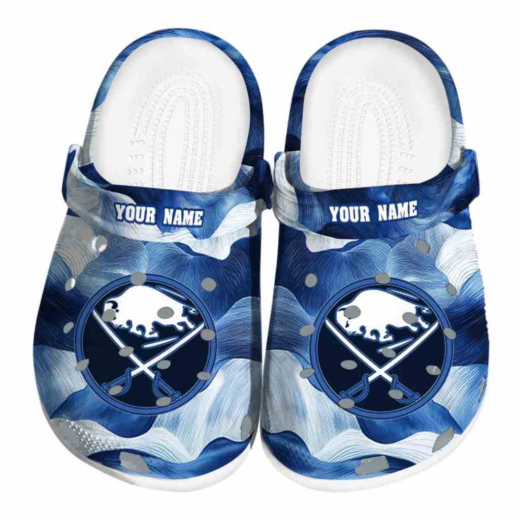Custom Buffalo Sabres Ocean Waves ClogTVC1801860