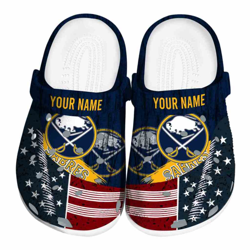 Custom Buffalo Sabres Star-Spangled Side Pattern ClogTVC1801859