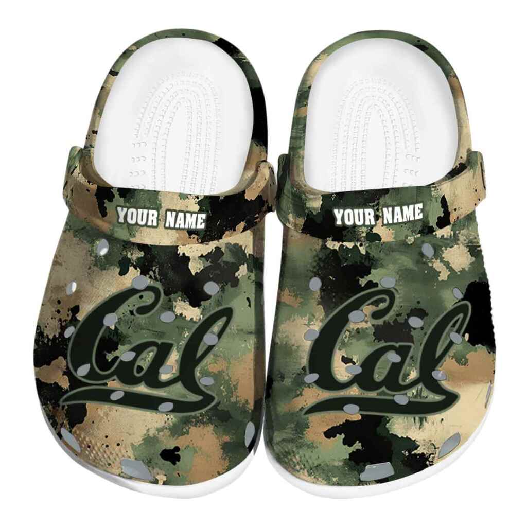 Custom California Golden Bears Camouflage Craze ClogTVC1801760