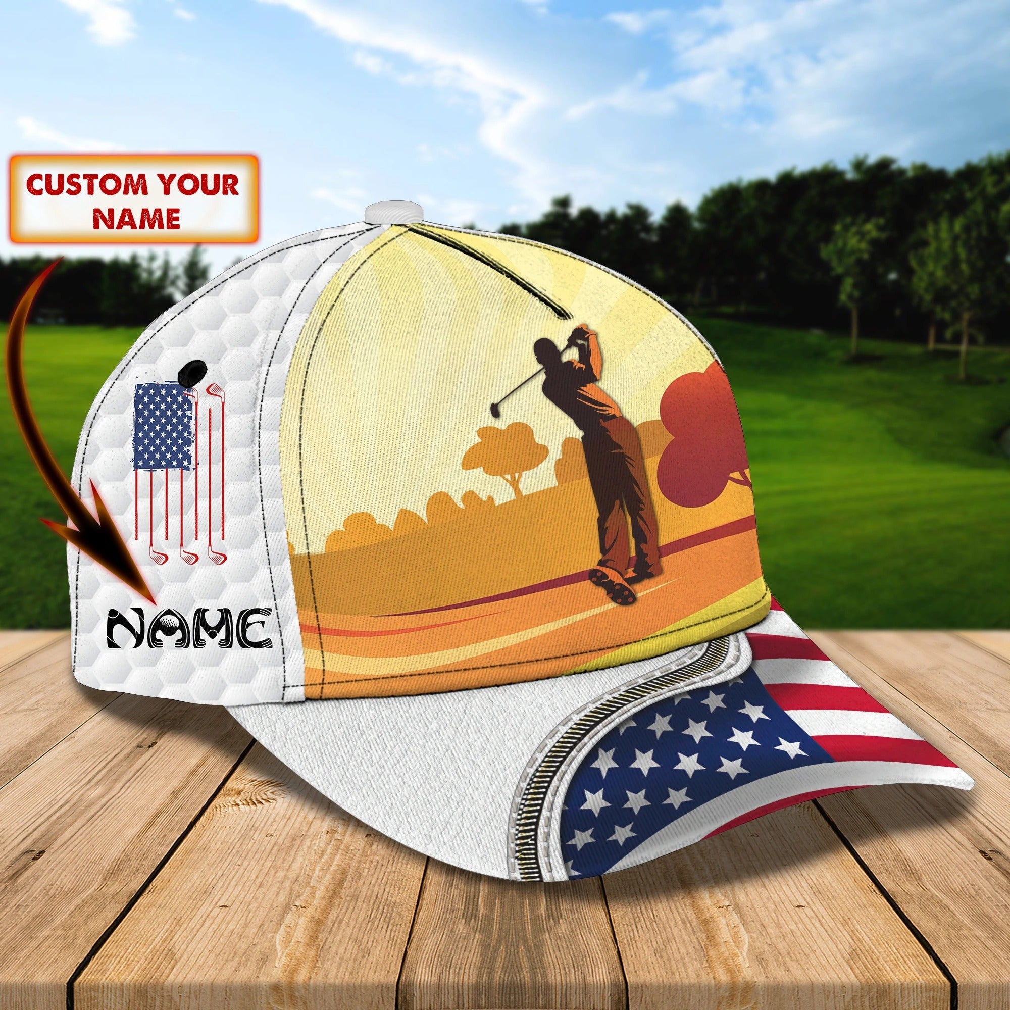 Custom Cap For Golf Lover, Baseball Cap Hat For Golf Men, Present To Golfer Trucker Hats Custom Hats Gifts For Men & Women
