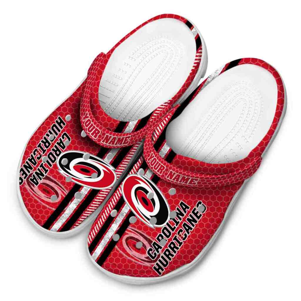 Custom Carolina Hurricanes Contrasting Stripes ClogTVC1801865 - Image 4
