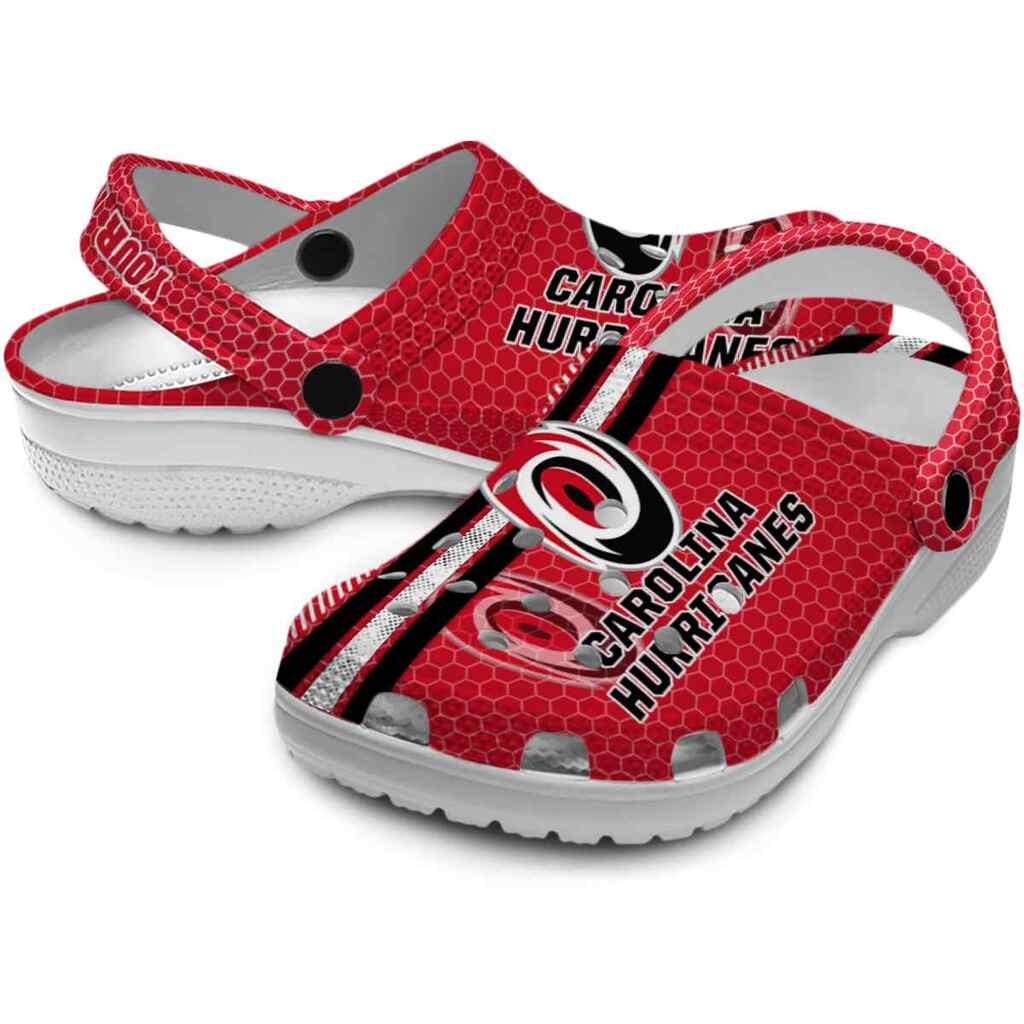 Custom Carolina Hurricanes Contrasting Stripes ClogTVC1801865 - Image 3