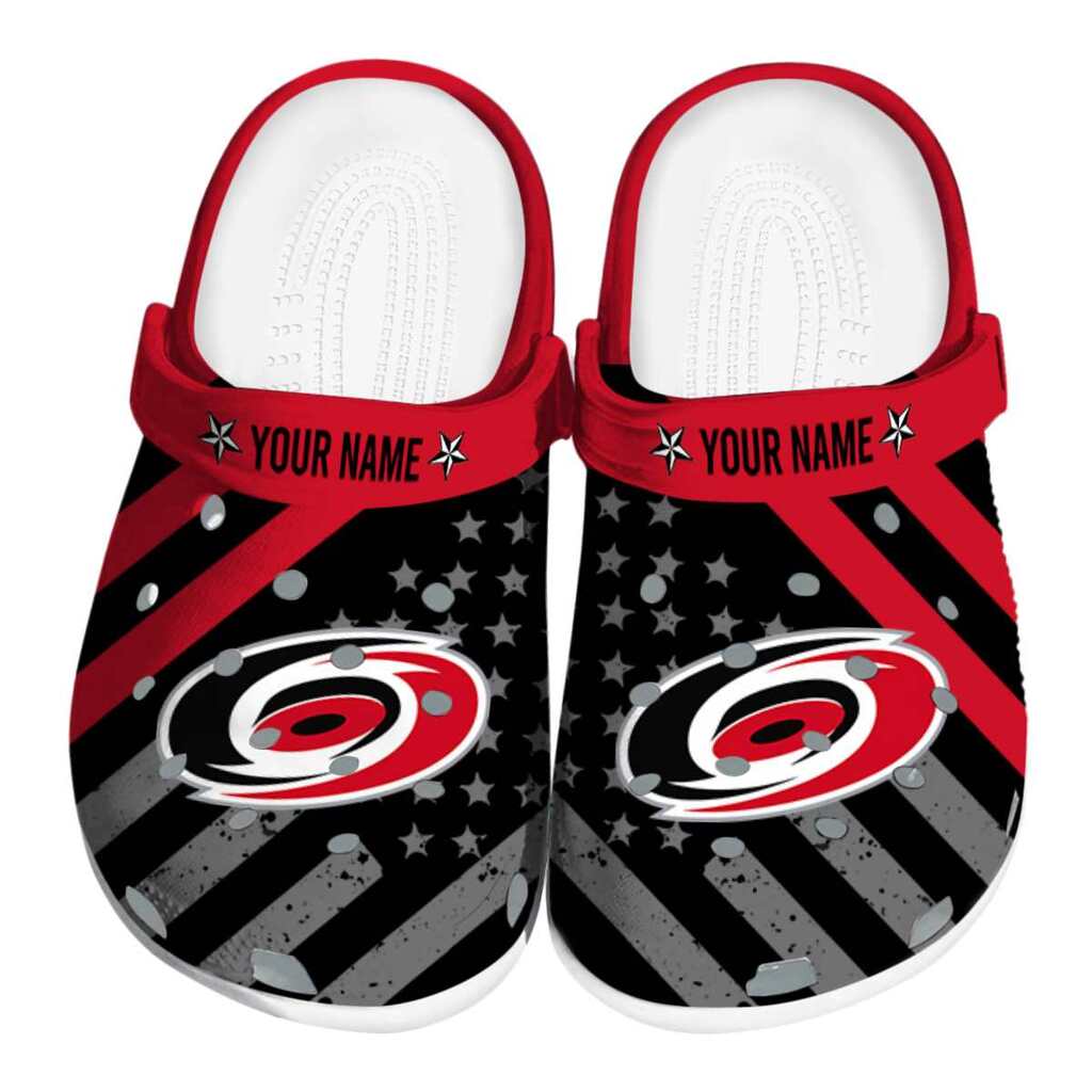 Custom Carolina Hurricanes Star-Spangled Graphic ClogTVC1801865