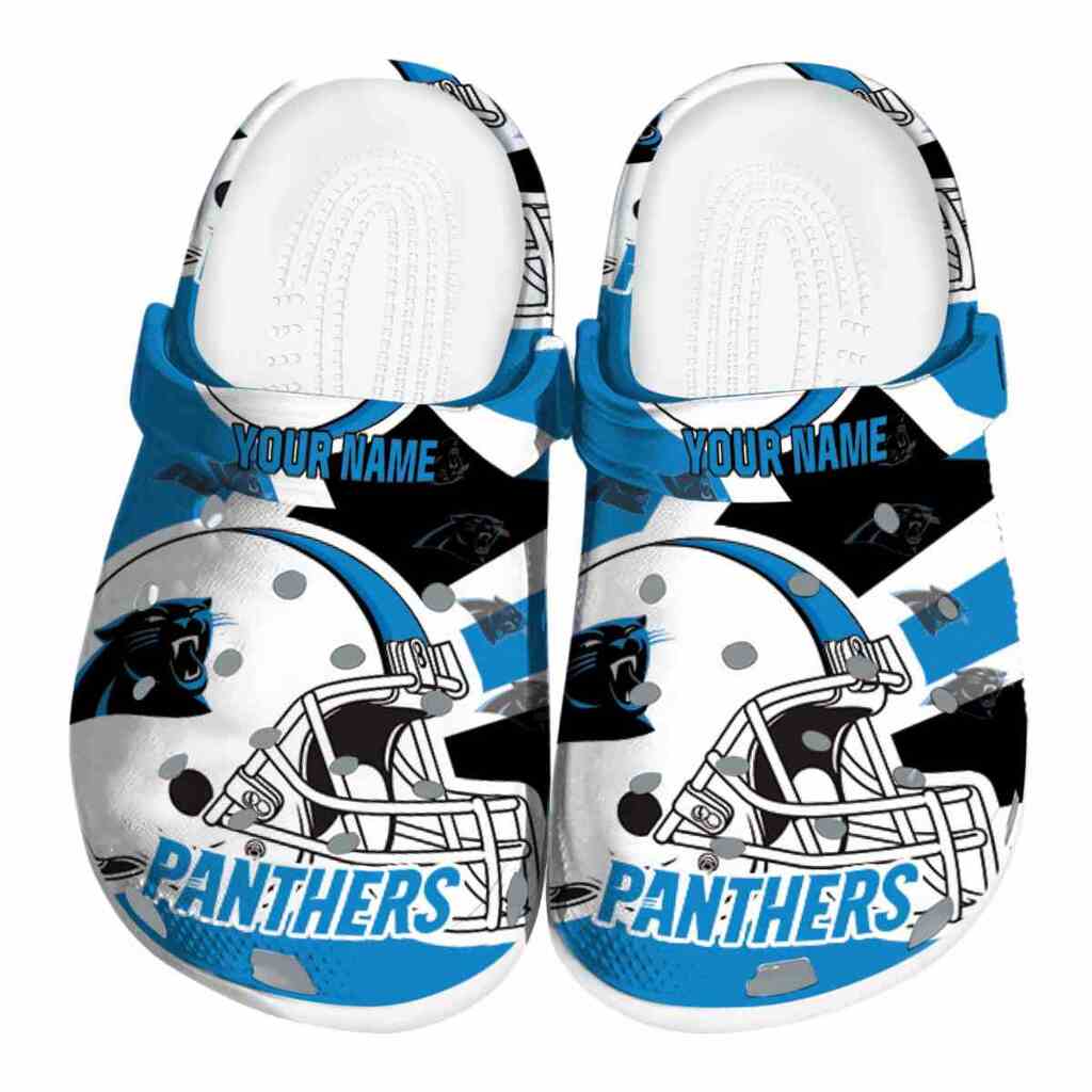 Custom Carolina Panthers Football Helmet ClogTVC180103
