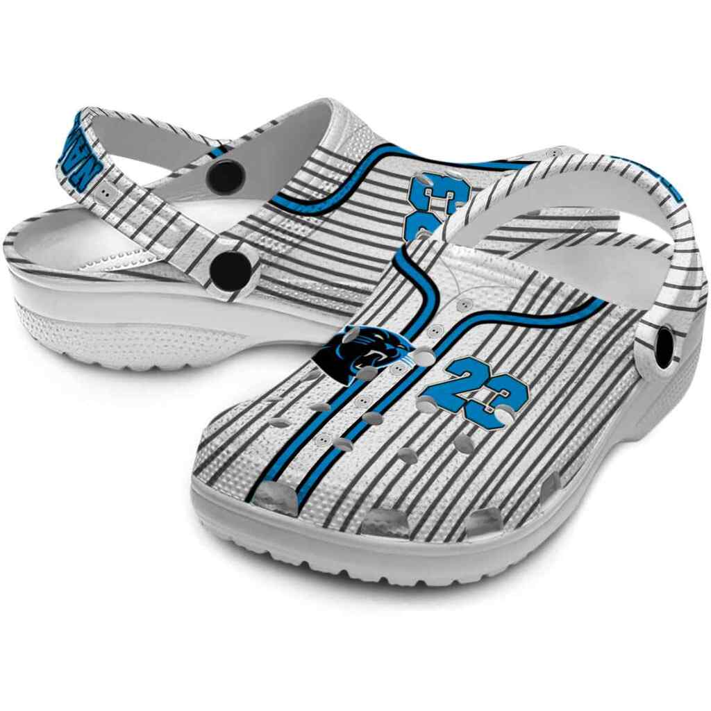 Custom Carolina Panthers Pinstripe Pattern ClogTVC180103 - Image 3