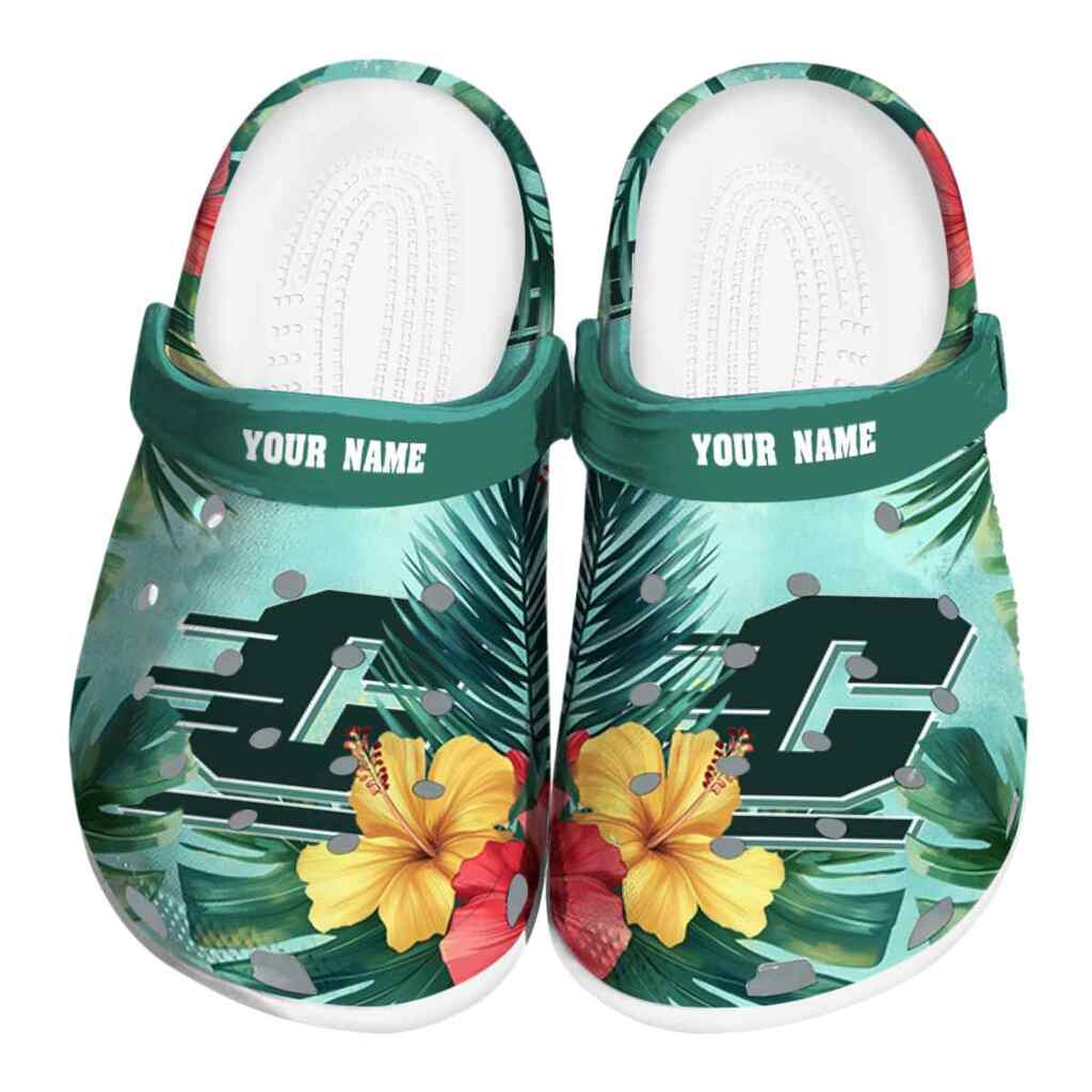 Custom Central Michigan Chippewas Tropical Vibes ClogTVC1801761
