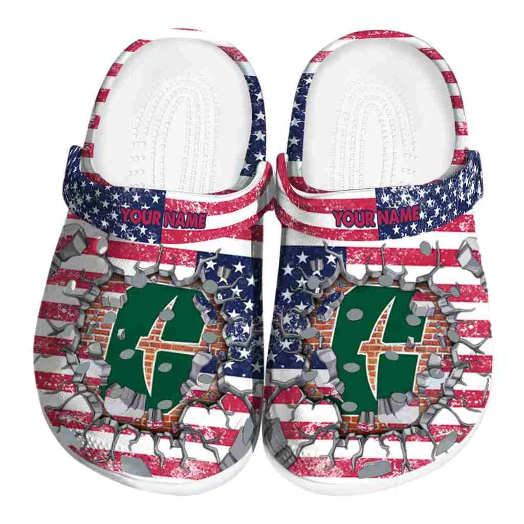 Custom Charlotte 49ers Freedom Splinter ClogTVC1801805