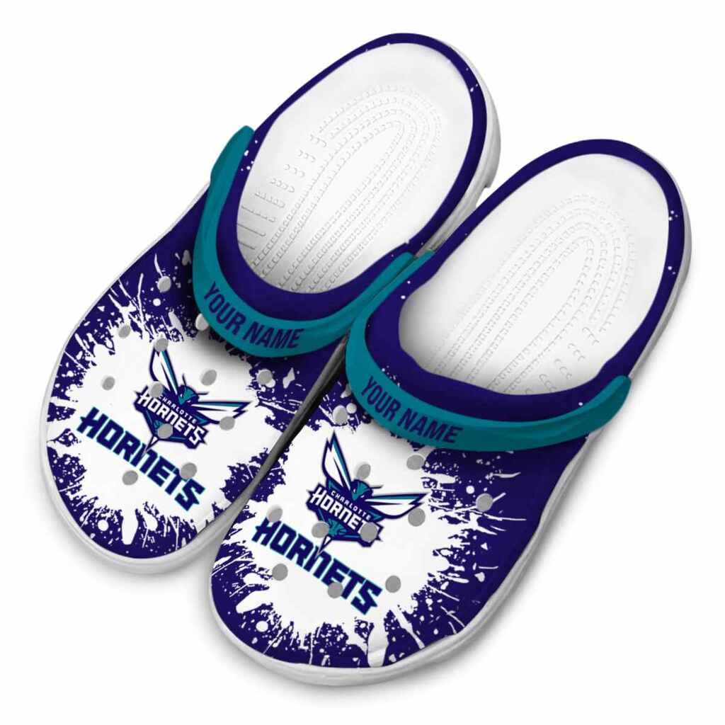 Custom Charlotte Hornets Splash Art ClogTVC1801682 - Image 4