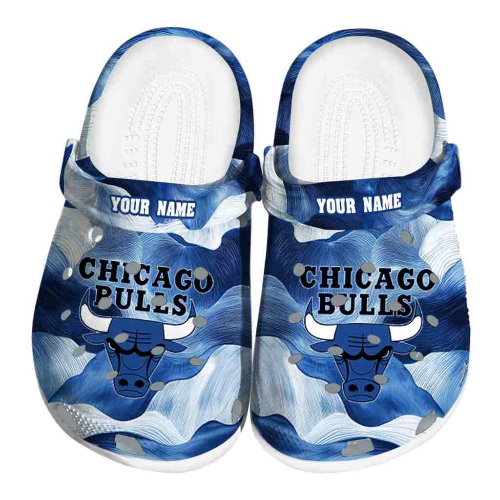 Custom Chicago Bulls Ocean Waves ClogTVC1801914