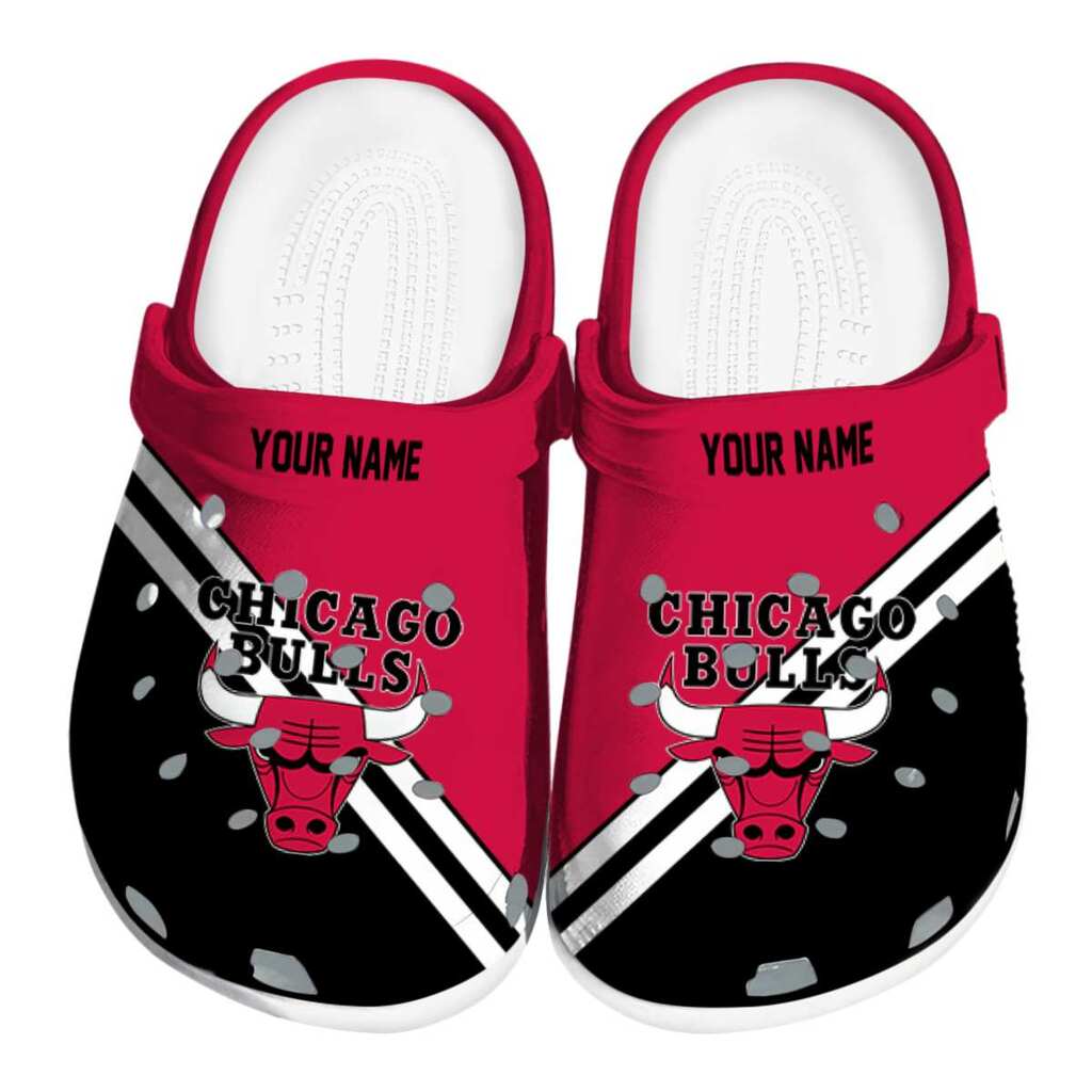 Custom Chicago Bulls Striped Accents ClogTVC1801921