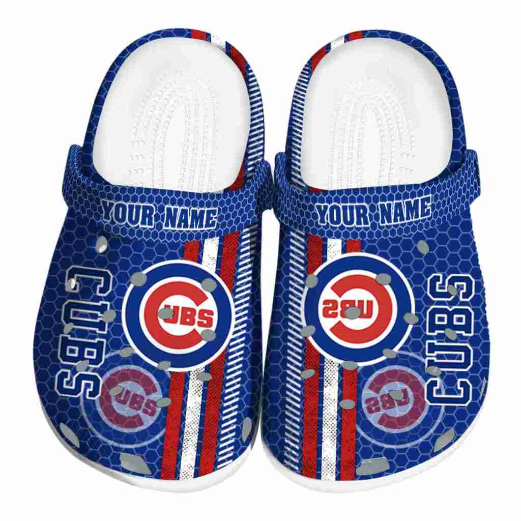 Custom Chicago Cubs Contrasting Stripes ClogTVC1801190