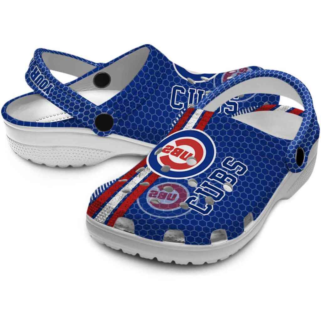 Custom Chicago Cubs Contrasting Stripes ClogTVC1801190 - Image 3
