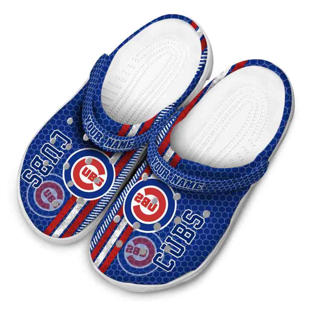 Custom Chicago Cubs Contrasting Stripes ClogTVC1801190 - Image 4