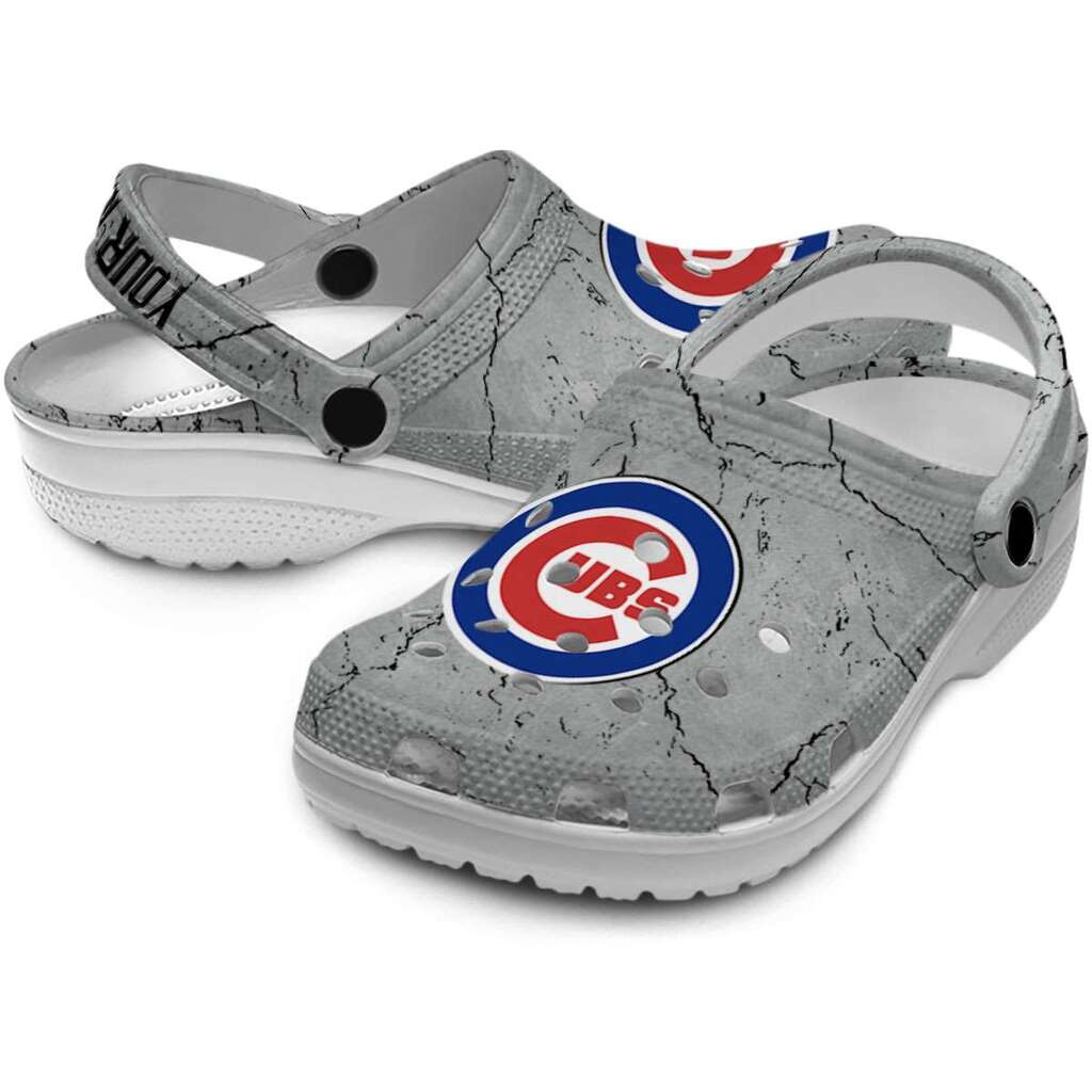 Custom Chicago Cubs Cracked Texture ClogTVC1801191 - Image 3