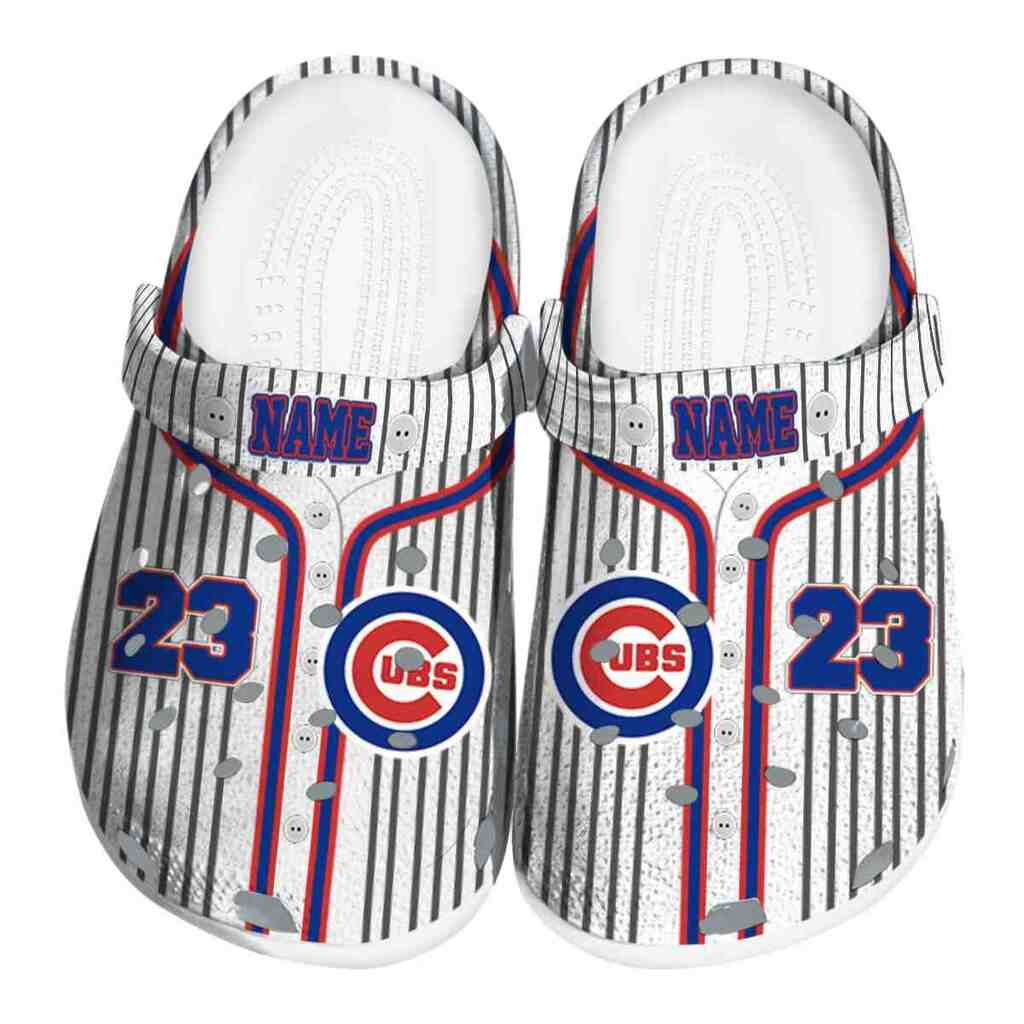 Custom Chicago Cubs Pinstripe Pattern ClogTVC1801190