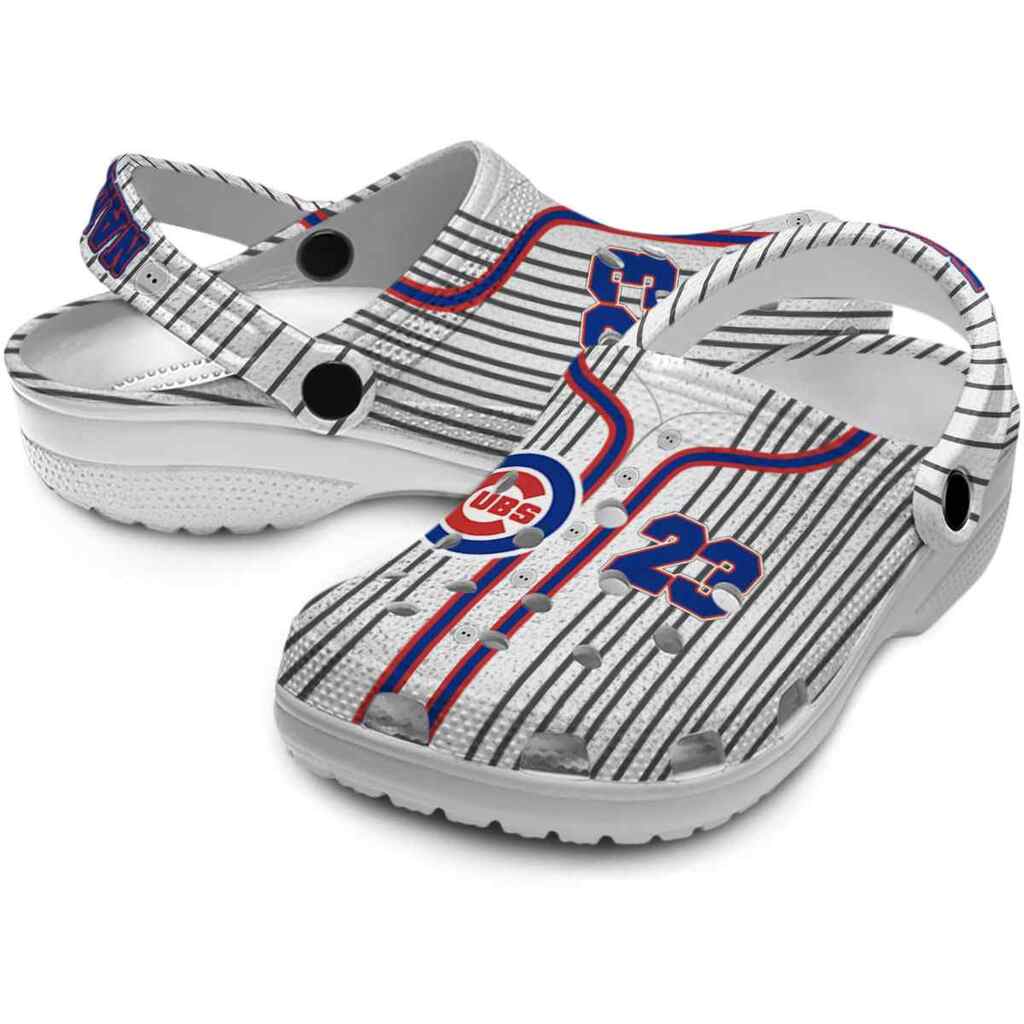 Custom Chicago Cubs Pinstripe Pattern ClogTVC1801190 - Image 3