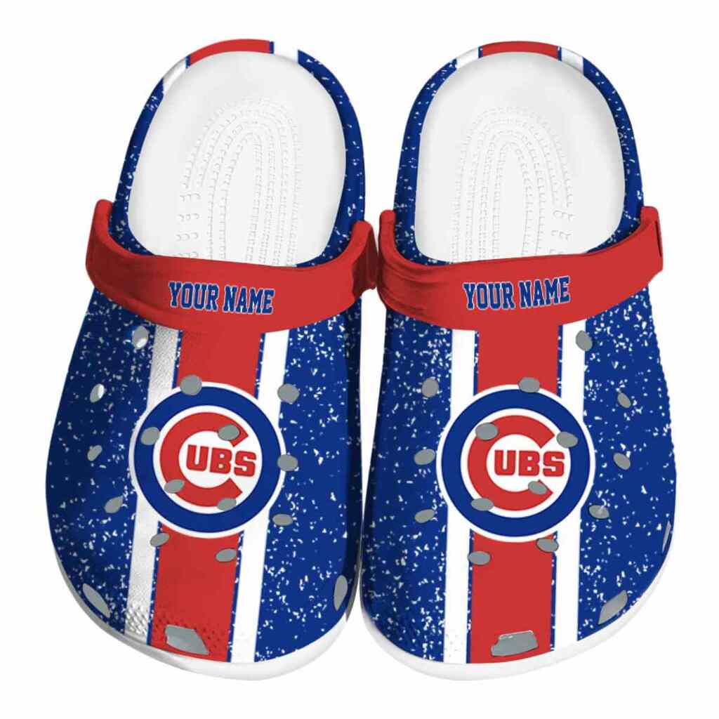 Custom Chicago Cubs Vertical Stripes ClogTVC1801190