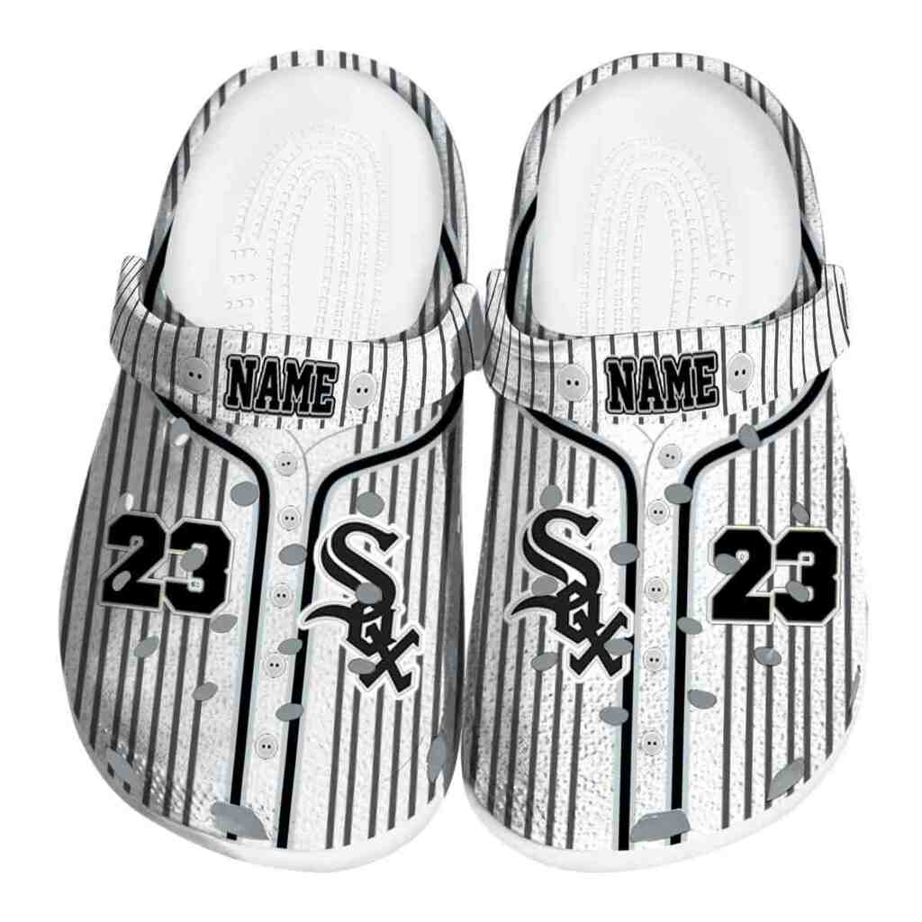 Custom Chicago White Sox Pinstripe Pattern ClogTVC1801188